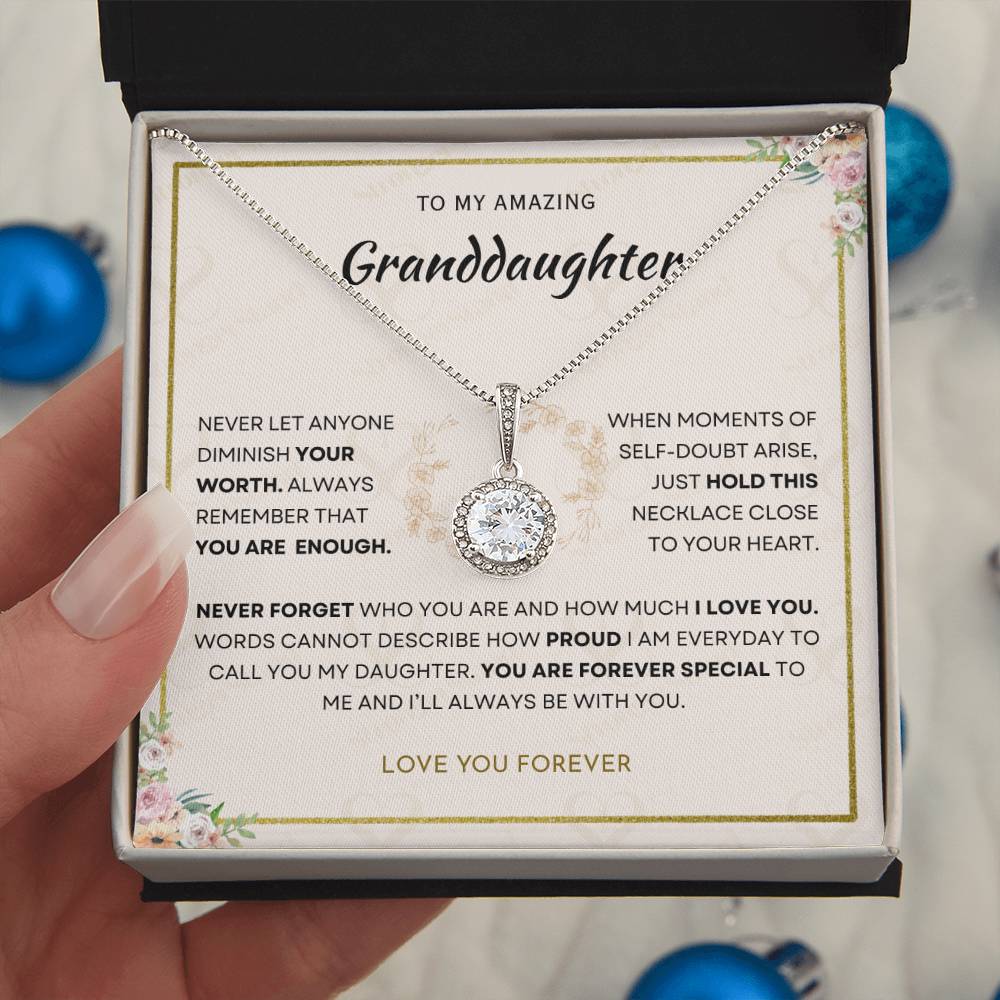 Granddaughter - You Are Enough - Eternal Hope Necklace